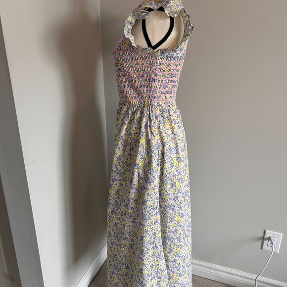 NWT - English Factory Floral Smocked Midi Dress, Size S - Picture 4 of 7